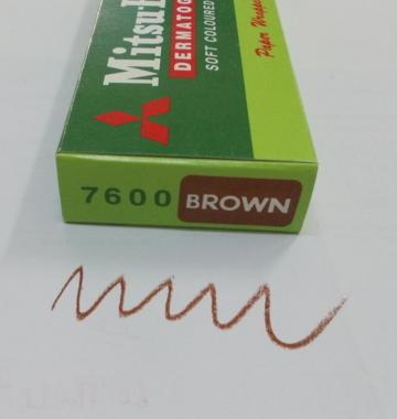 Bút chì xé Mitsubishi Dermatograph 7600 viết lên kiếng, gốm, da, vải, film, nhựa...