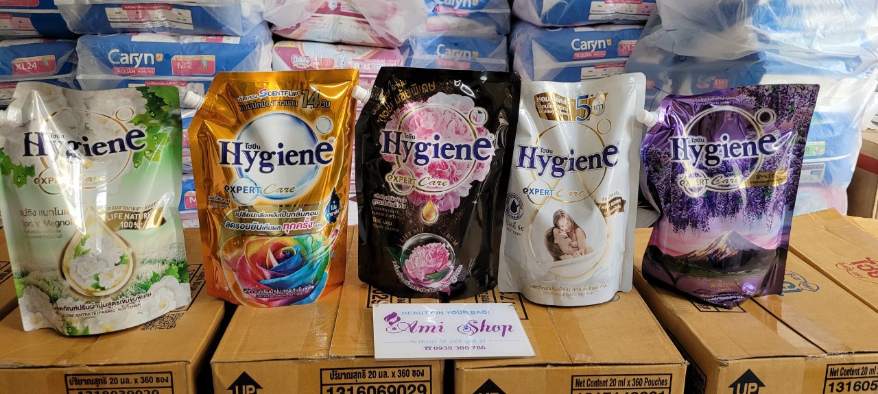 Nước xả vải Hygiene Thái lan đậm đặc siêu thơm túi 1150ml