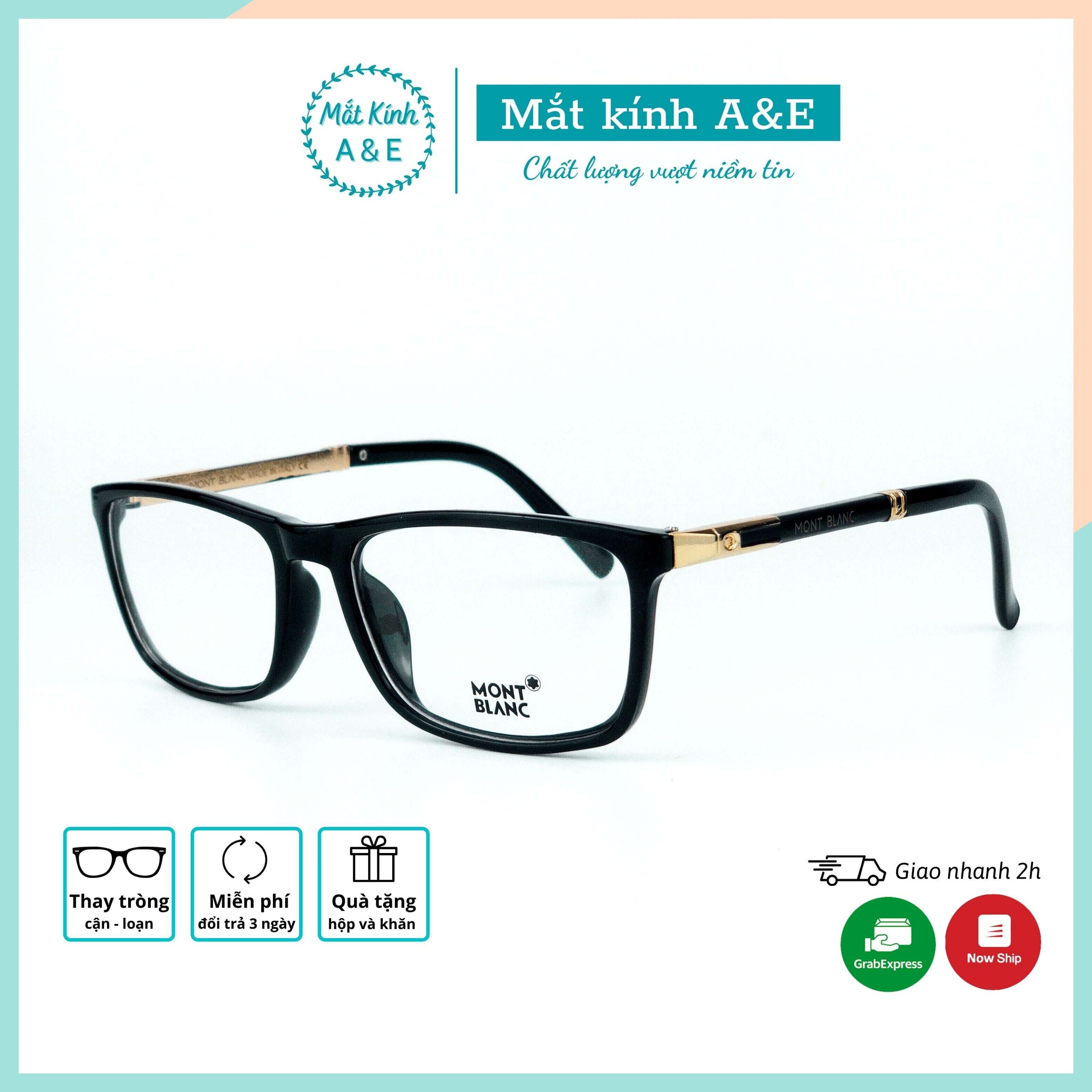 Gọng kính cận nam nữ aeeyewear gọng kính cận kim loại mắt vuông cực đẹp