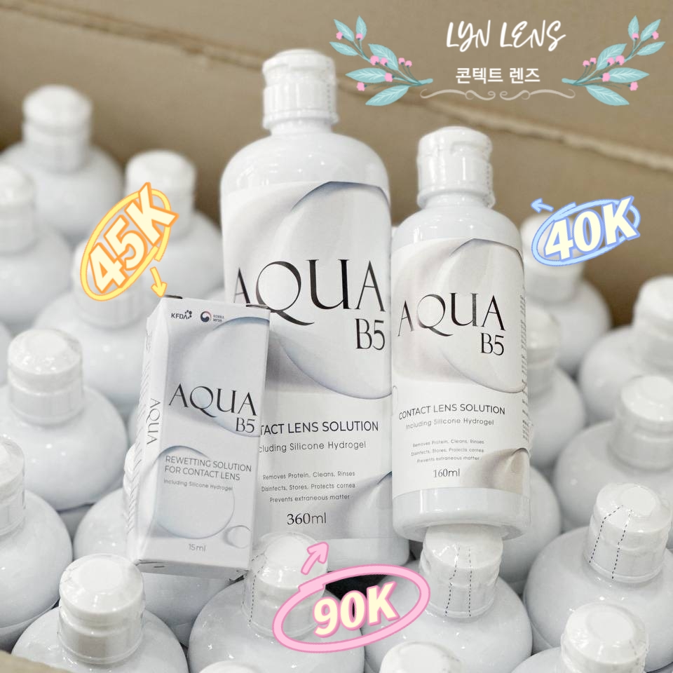 Nước ngâm, nhỏ mắt kính áp tròng Aqua/Frenz pro B5