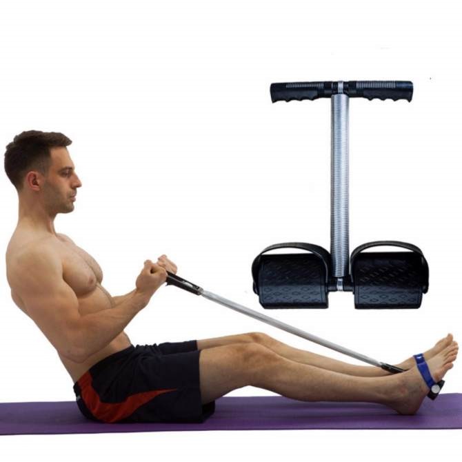 Dây kéo tập lưng bụng Tummy Trimmer( Xanh) cỡ lỡn
