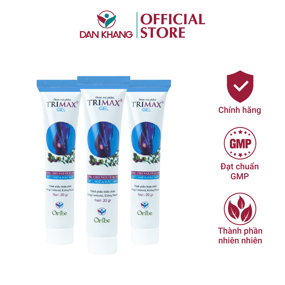 Combo 3 tuýp gel bôi trĩ trimax – hỗ trợ giúp co búi trĩ