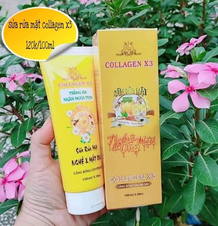 Sữa rửa mặt colagen x3 hh hà nội