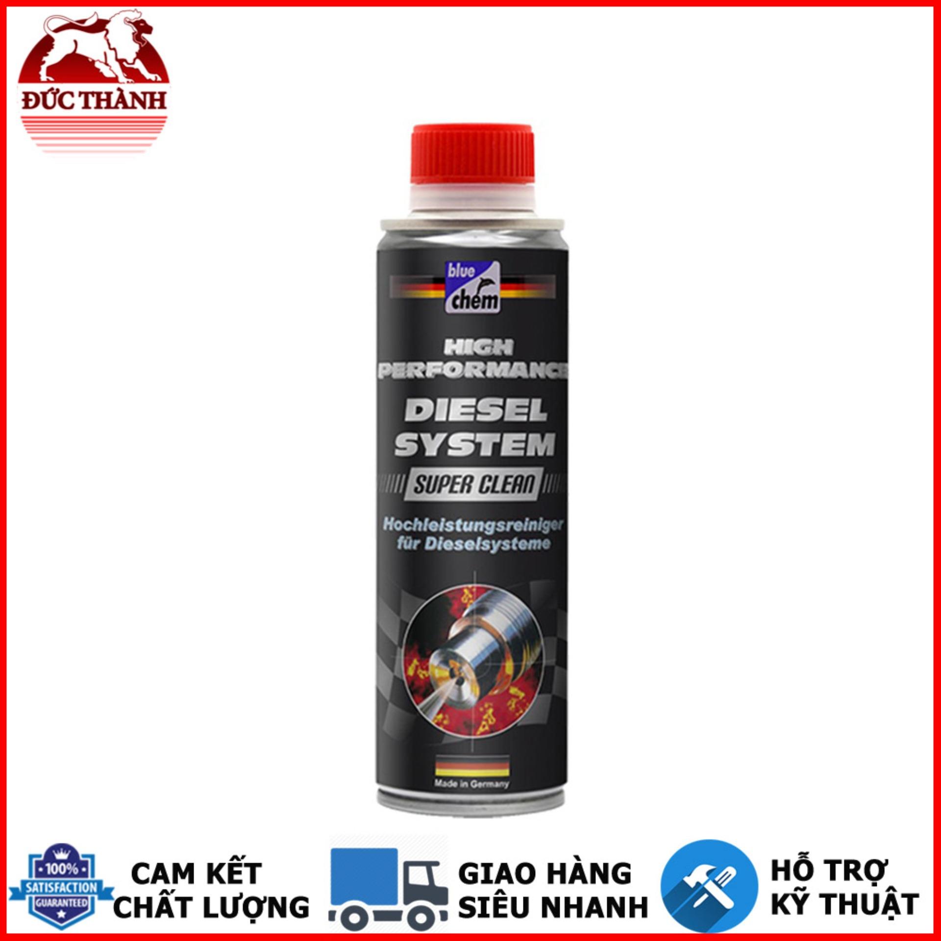 Vệ sinh làm sạch hệ thông nhiên liệu dầu Bluechem Diesel System Super Clean 350ml