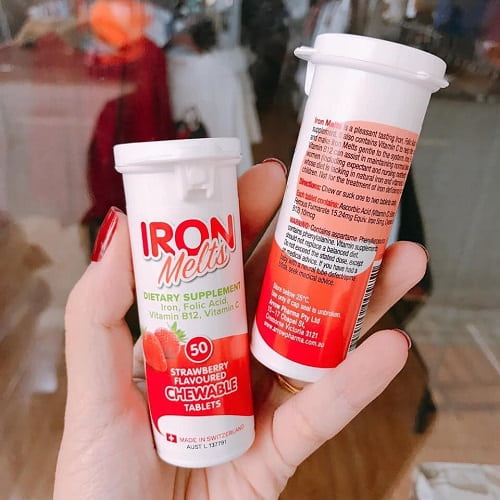 Viên sắt ngậm Iron Melts Úc 50 viên