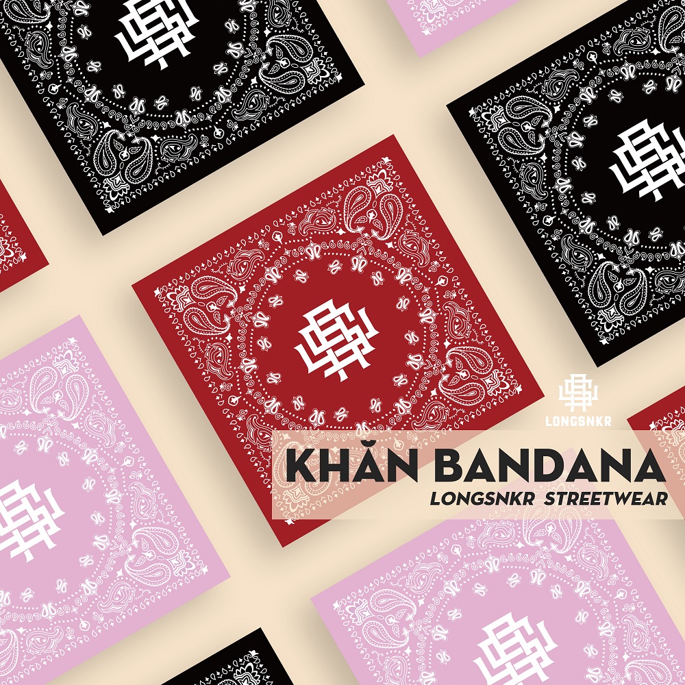 Khăn Turban Bandana Headband LONGSNKR Màu Thời Trang Cho Nam Nữ