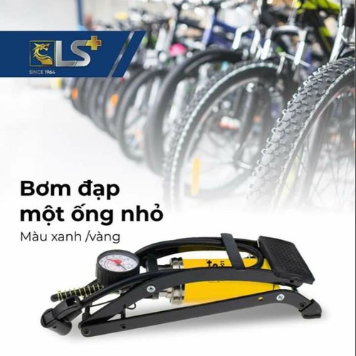 [HCM]Bơm xe đạp cao cấp 1 ống thương hiệu LS+, bơm bánh xe đạp, bơm bóng bay, bơm phao bơi, bơm bể bơi tiện dụng nhỏ gọn cho gia đình hàng công ty chất luong tốt - Dụng cụ cầm tay Nam