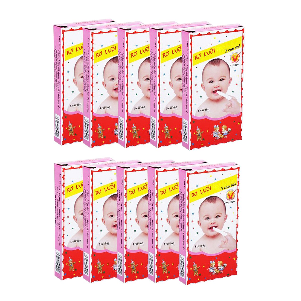 Rơ lưỡi, gạc tưa lưỡi Đông Pha (Gói 10 hộp 50 chiếc)