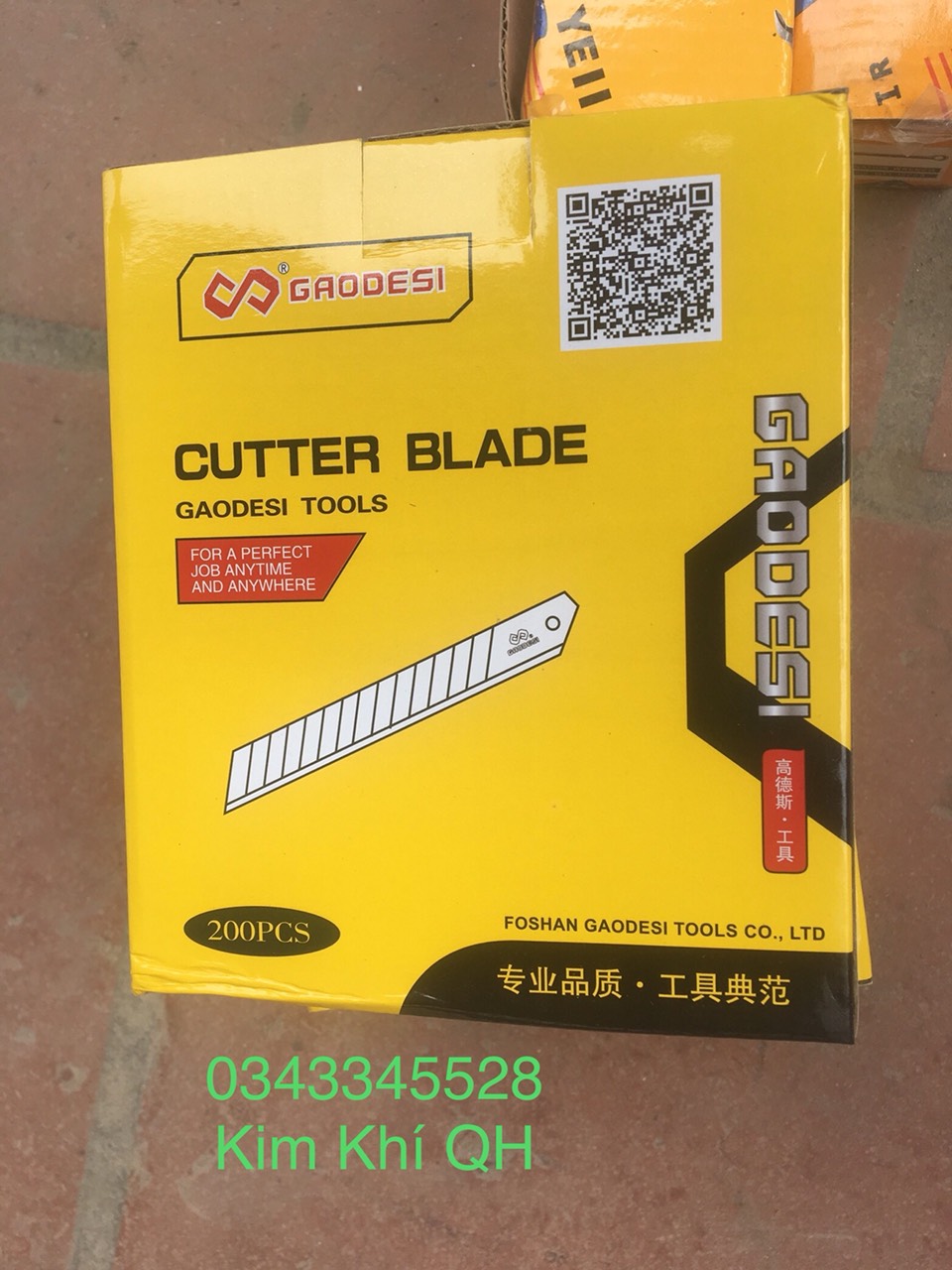 Hộp 200 lưỡi dao dọc giấy cao cấp gaodesi