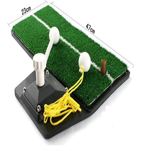 Thảm tập golf swing mat vandat-cỏ pe combo 2 bộ