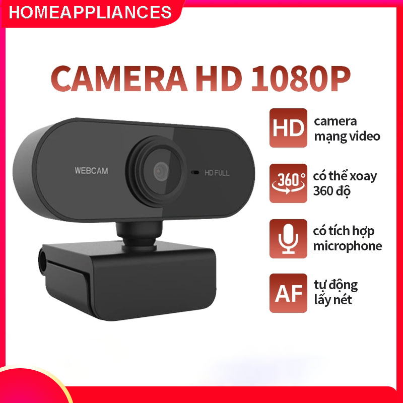 Webcam máy tính chuyên dụng cho Livestream, camera mini，Học và Làm việc Online siêu rõ nét FHD 2KMáy quay