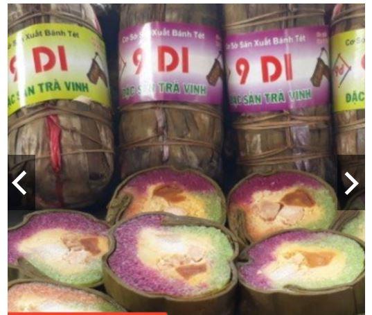BÁNH TÉT 3 MÀU 1 ĐÒN (1KG) ĐẶC SẢN TRÀ VINH