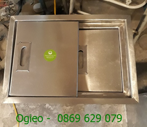 Tủ đá inox âm bàn inox 304