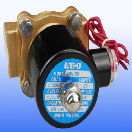 Van điện từ phi 27 - ac 220v thương hiệu uni-d điều khiển mở van bằng điện 220vac