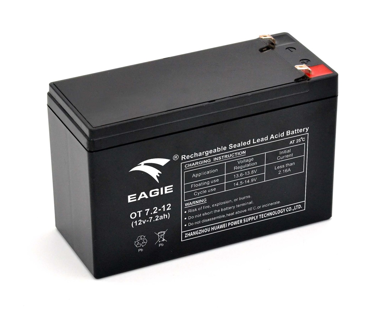  Ắc quy 12v-7.2ah; Bình ắc quy Eagle OT7.2-12 dùng cho bộ lưu điện ups lưu điện cửa cuốn 