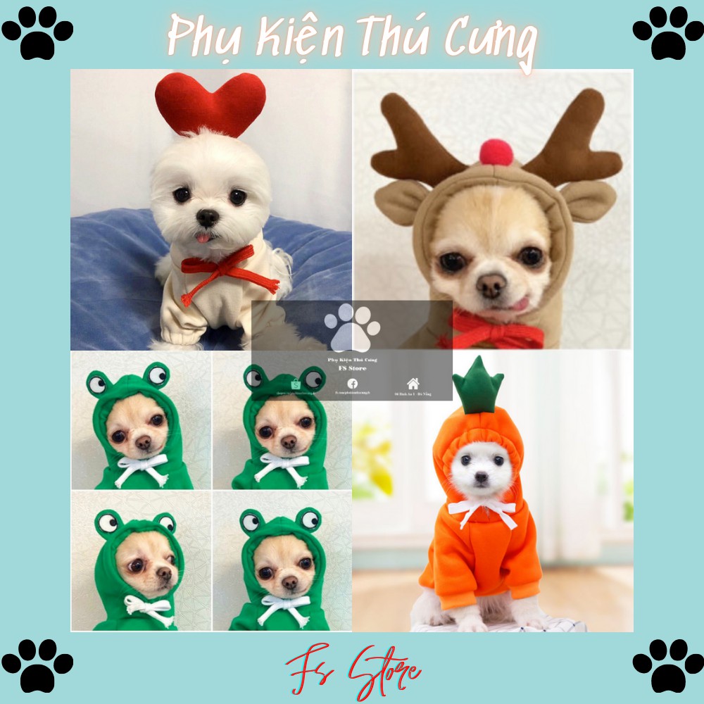 Quần Áo Thú Cưng, Áo Cho Chó Mèo, Đồ Hóa Trang Cho Các Bé, có size từ XS-XXL, A13