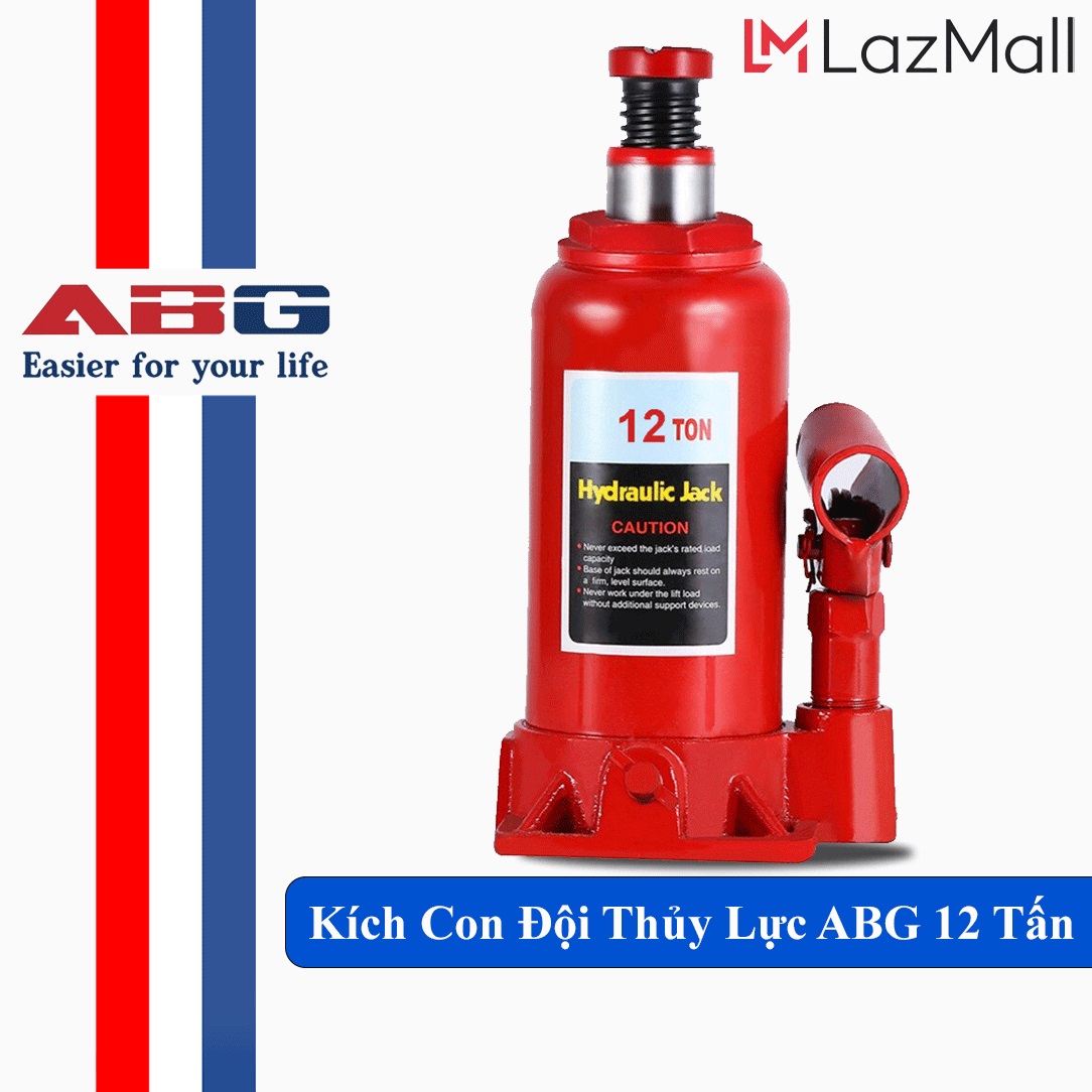 Kích Thủy Lực, Con Đội Thủy Lực ABG (Loại 12 Tấn) Kích Dầm Dùng Để Nâng Oto, Sửa Chữa Oto - Hàng Chính Hãng