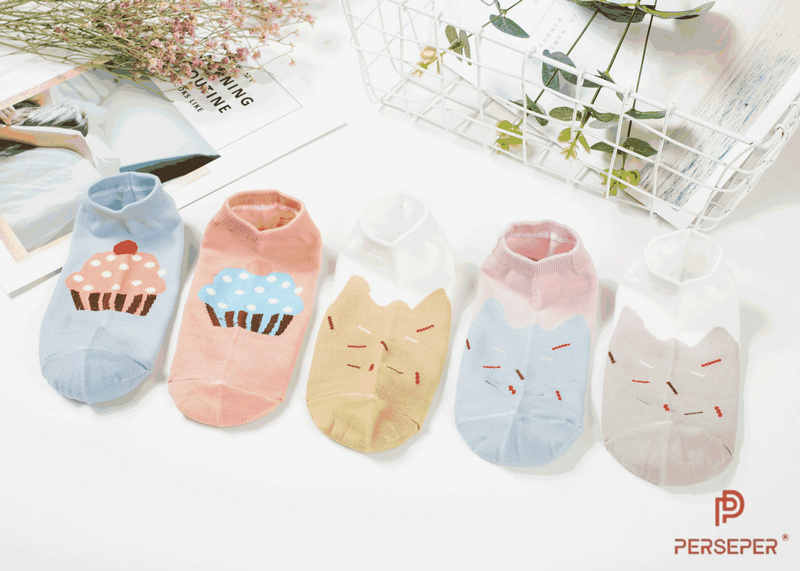 Tất nữ cổ ngắn vớ nữ hàn quốc cổ ngắn vài siêu mềm vớ dày style hàn quốc cực xinh