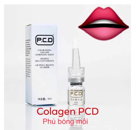 Phủ bóng môi colagen pcd