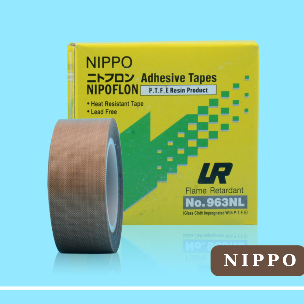 Băng keo chịu nhiệt nippo 963nl , băng keo chịu nhiệt teflon, nipoflon, màu nâu