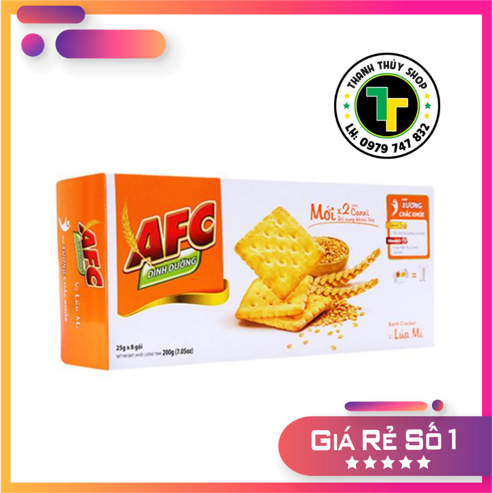 Bánh quy mặn AFC vị lúa mì cực ngon ăn cực đã loại 200g