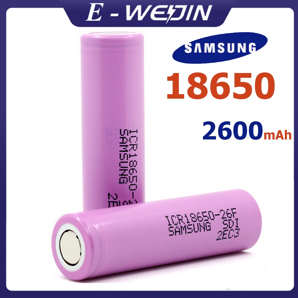 Pin Samsung 18650  2600mah - ICR18650 26F , Pin nguồn chuyên nghiệp công cụ điện năng lượng cao Pin máy khoan điện - Pin 18650 dòng xả cao