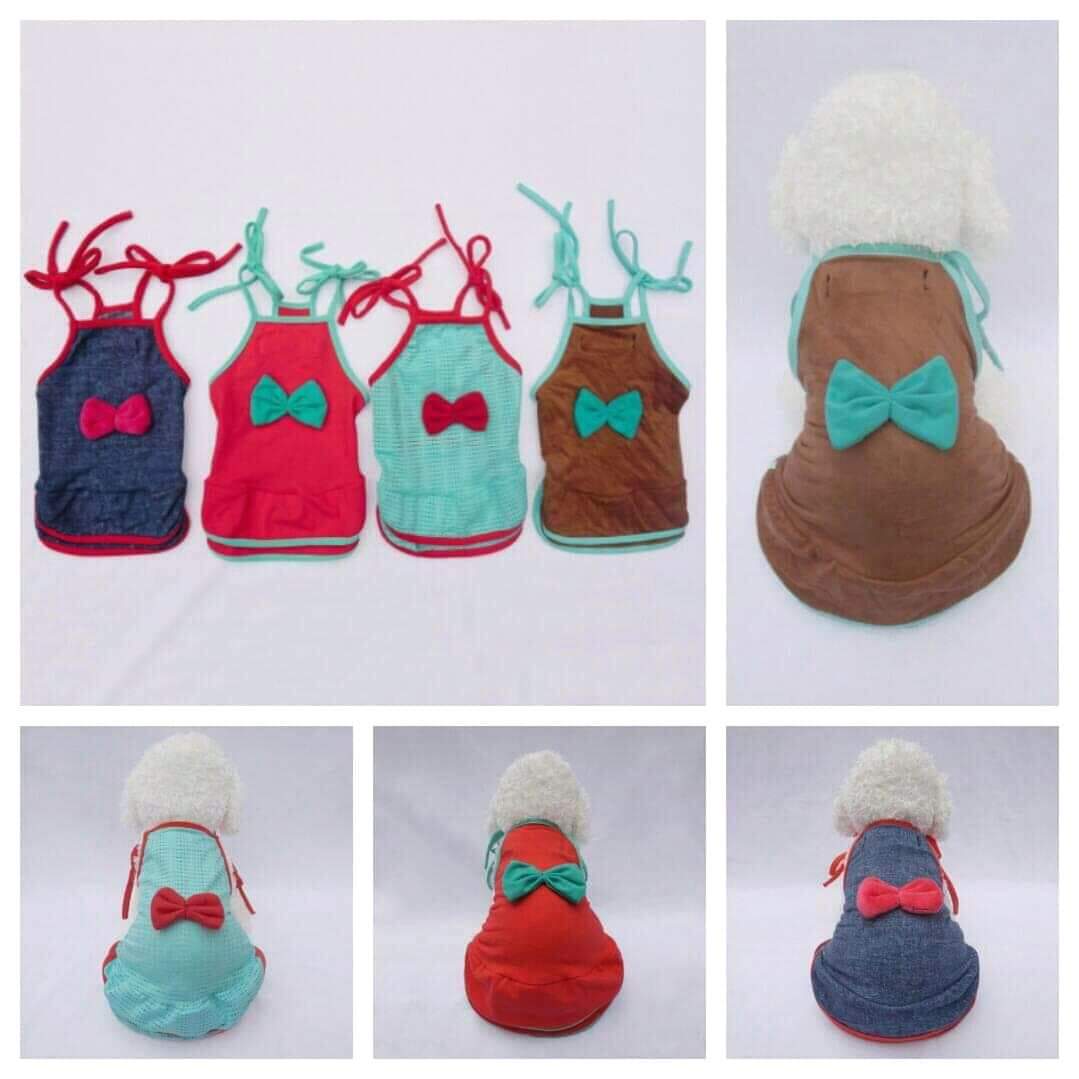 Áo cho Thú cưng, Áo váy có nơ PD022