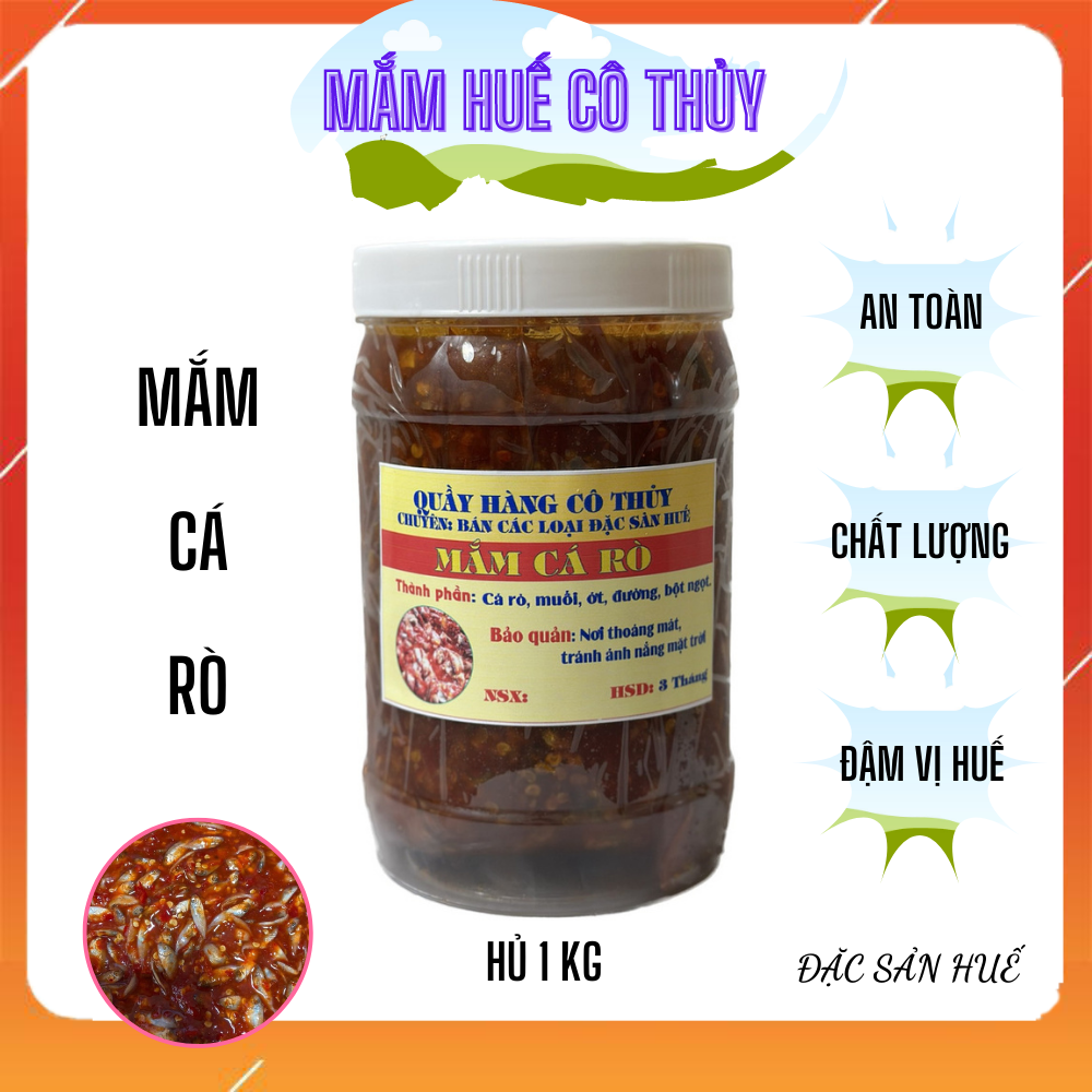 Mắm cá rò hũ 1kg - mắm huế cô thủy