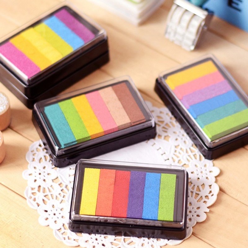 Mực dấu 6 màu let’s color, mực in con dấu