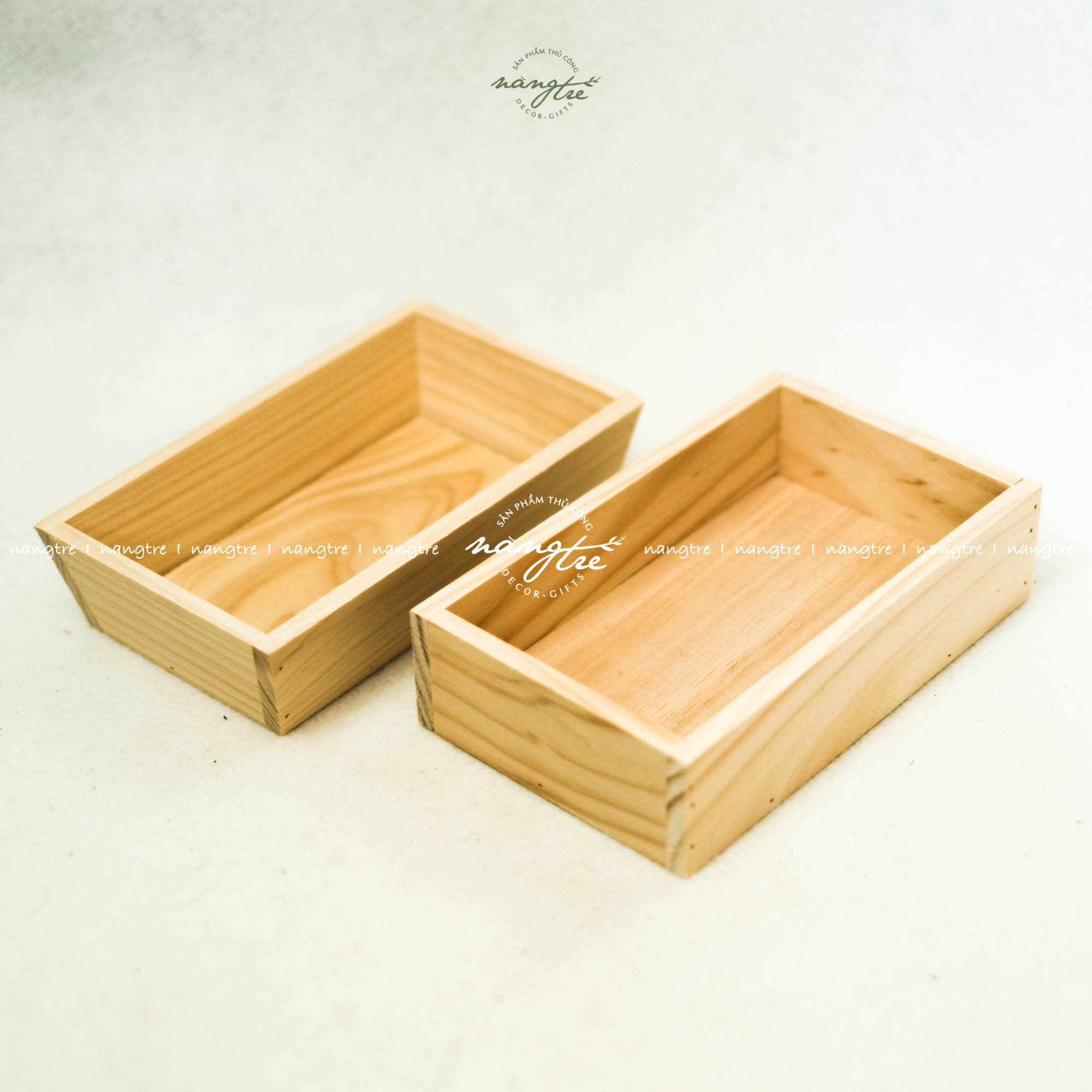 [HCM]Khay gỗ đựng đồ ăn - Hộp gỗ đựng sản phẩm