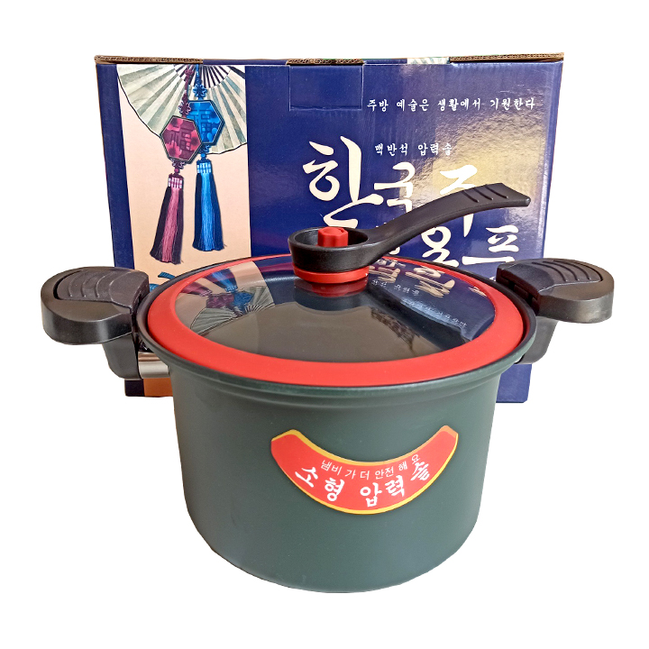 Nồi áp suất, Nồi hầm cháo, Kho cá đa năng mini 3.5L dùng cho mọi loại bếp từ, bếp gas, bếp hồng ngoại