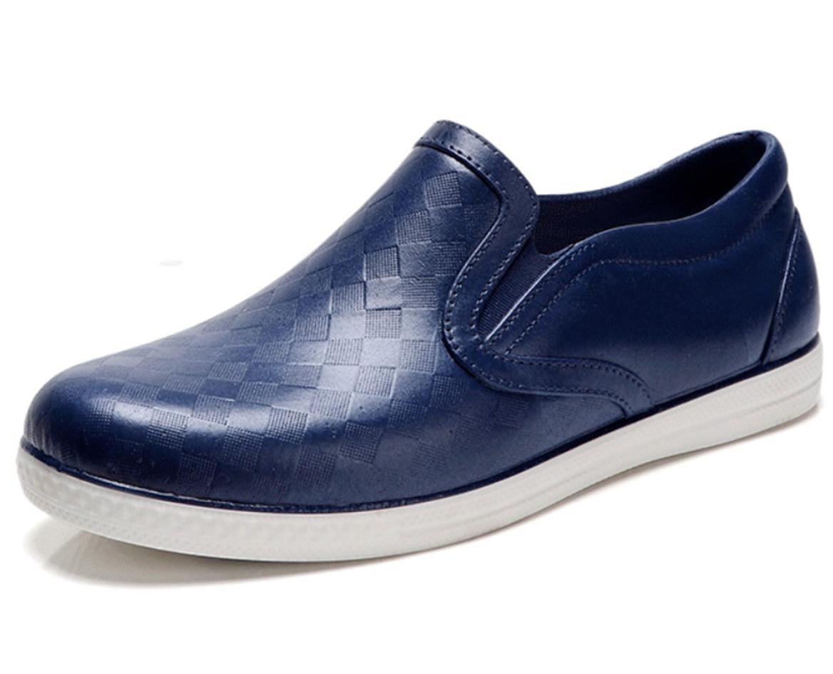 Giày slip on nhựa nam nữ vân ca rô S380