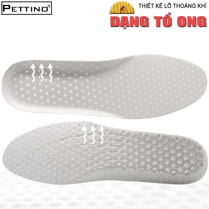 [VOUCHER 30K - MUA 2 GIẢM 5%] [COMBO 02 CẶP LÓT GIÀY] Lót giày nam, lót giày thể thao, lót giay sneaker dạng tổ ong thoáng khí, thông hơi PETTINO-LLTX01
