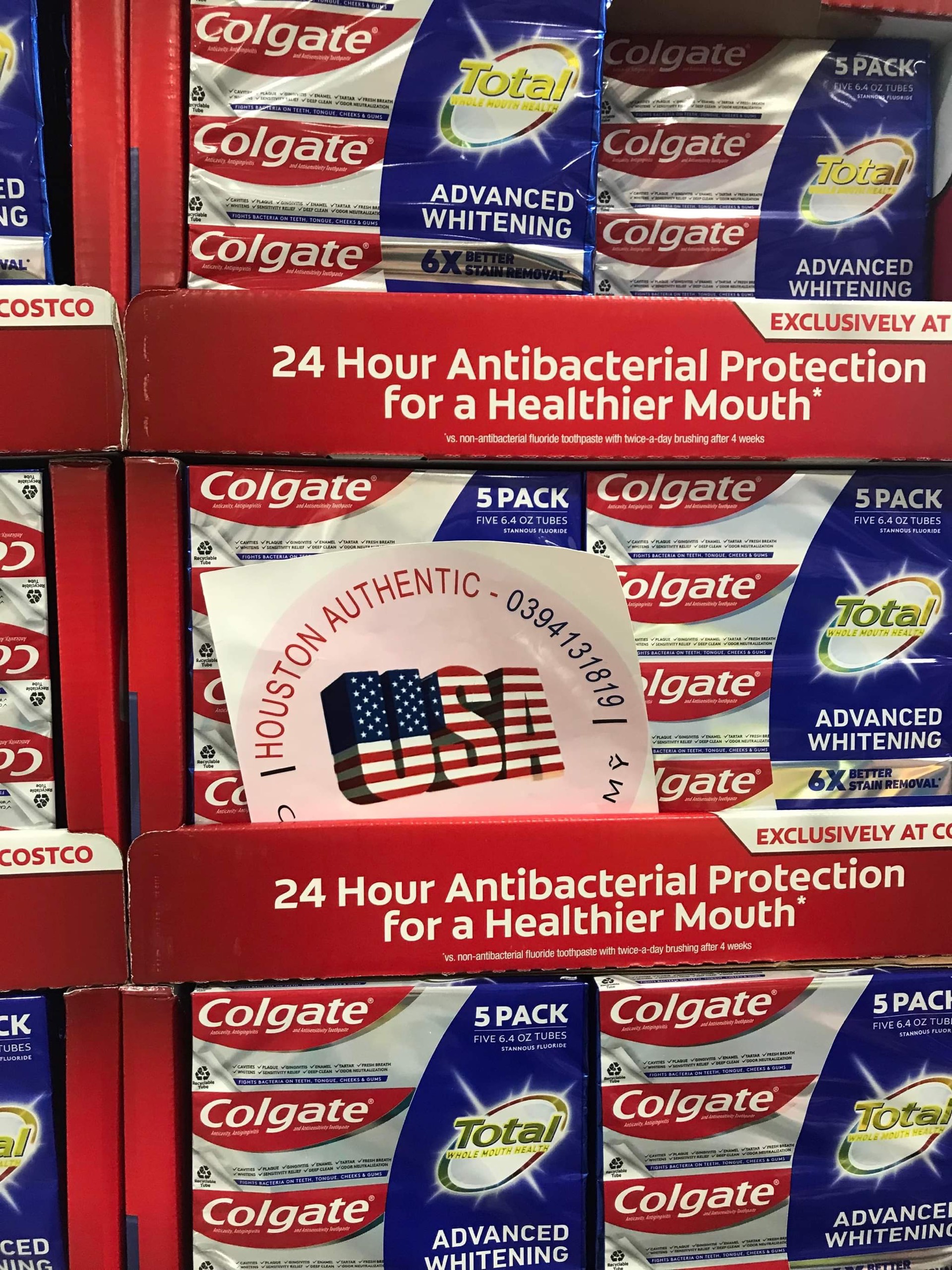 Kem Đánh Răng Trắng Răng Colgate Total Advanced Whitening Của Mỹ 181g _ Live mua hàng tại Mỹ