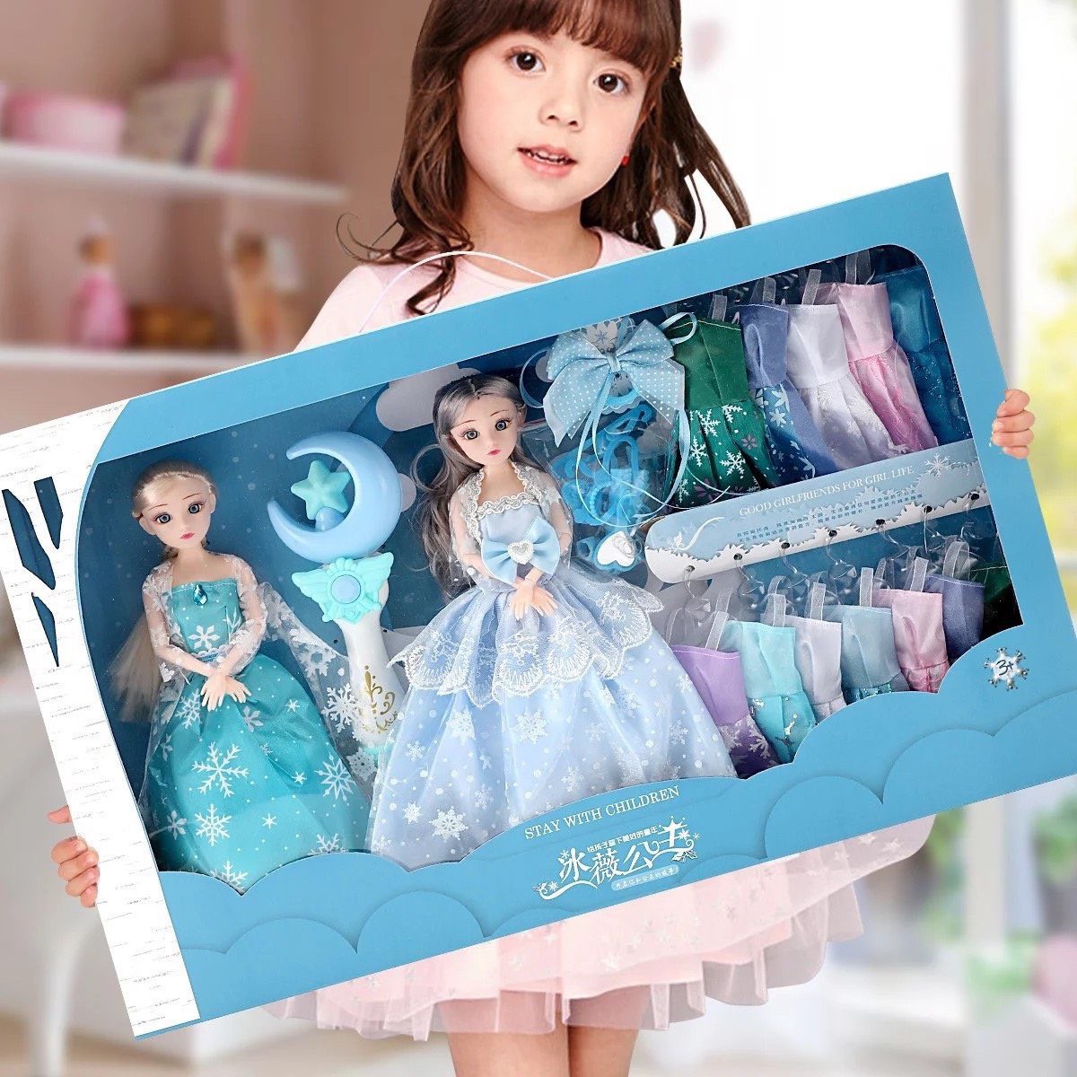 Hộp quà tặng búp bê công chúa băng giá Elsa