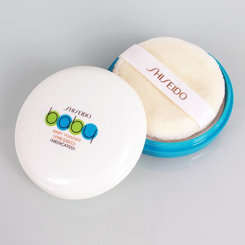 Phấn phủ shiseido baby powder pressed medicated
