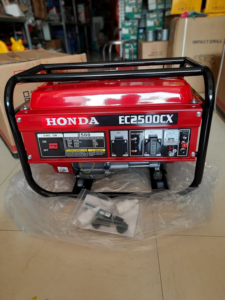 [Trả góp 0%]máy phát điện ec2500cx 220v 2.2kw máy phát điện động cơ 4 thì Honda GX 160 mạnh mẽ dung tích xi lanh 163cc