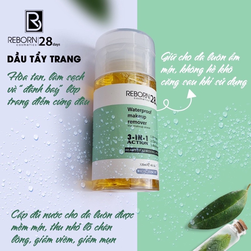 Tẩy trang reborn 120ml - tẩy trang hoa cúc reborn