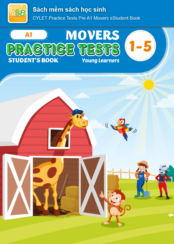 [E-BOOK] CYLET Practice Tests Pre A1 Movers Sách mềm sách học sinh