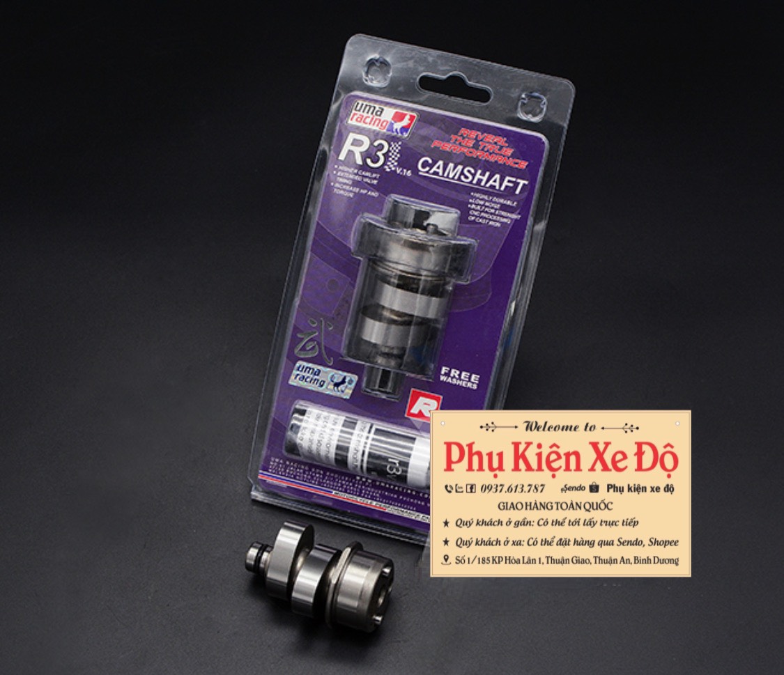 CAM UMA RACING DÒNG R3 CHO EXCITER