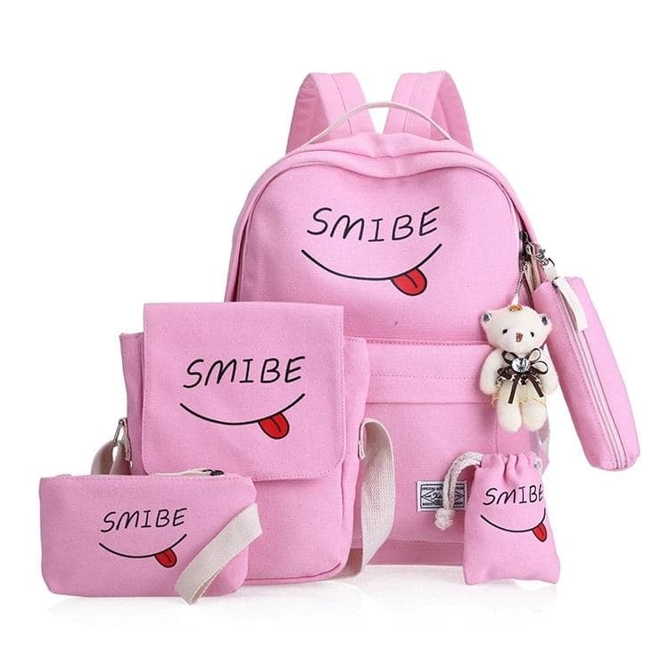 Combo 5 món balo kèm túi ví thời trang cao cấp thiết kế tỉ mĩ hợp thời trang