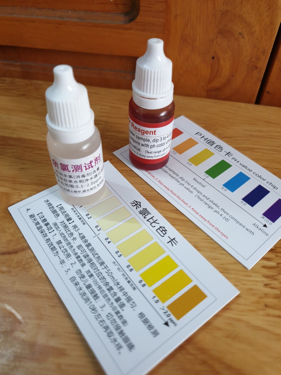 Combo 1 lọ test clo và 1 lọ test ph