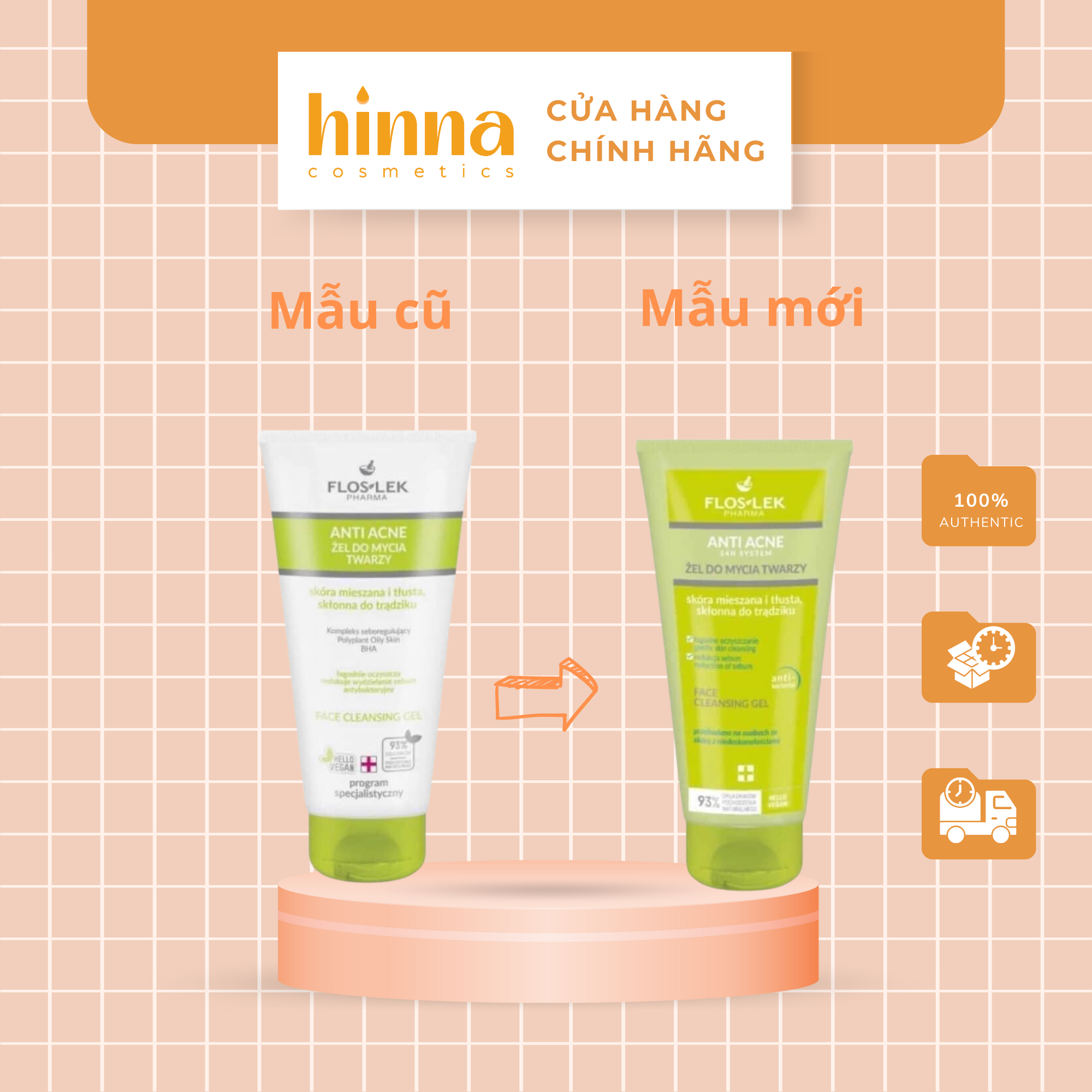 Sữa rửa mặt Floslesk cho da dầu, mụn