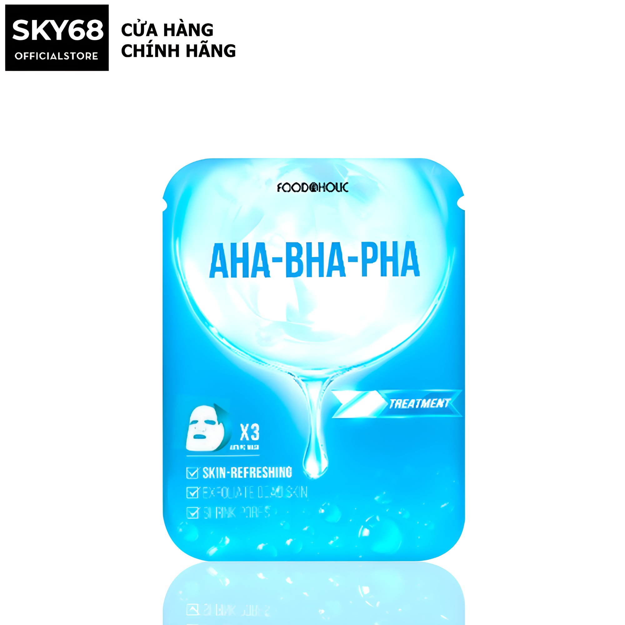  Mặt nạ giúp tẩy tế bào chết giảm mụn Foodaholic AHA - BHA - PHA Ample Mask 23ml 