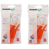 2 Gói bàn chải kẽ răng cao cấp Nhật bản dạng chữ L - Okamura