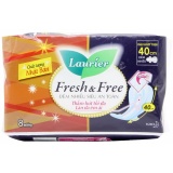 Băng vệ sinh ban đêm Laurier Fresh&Free Có cánh 40cm