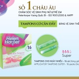Bặng Vệ Sinh Helen Harper TAMPON SUPER APPL ( 16 Miếng / Gói)  - Nhập Khẩu Từ Bỉ