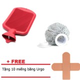 Bộ 1 túi chườm lạnh và 1 túi chườm nóng cao su + Băng dán Urgo