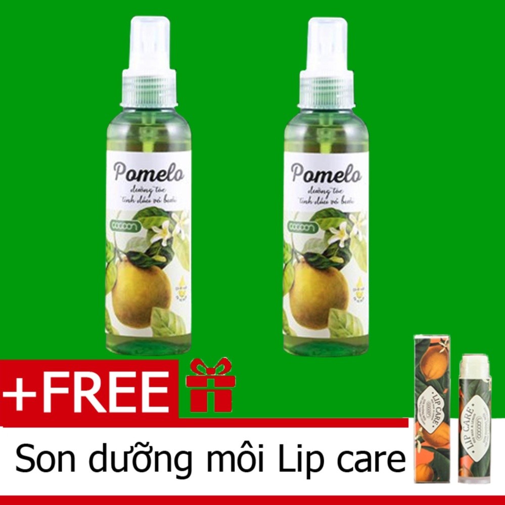Bộ 2 chai tinh dầu bưởi xịt tóc pomelo cocoon 130ml