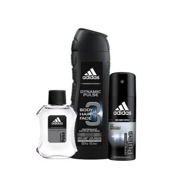 Bộ 3 Adidas Tắm gội, nước hoa Dynamic Pulse + 1 Xịt khử mùi (ngẫu nhiên)  